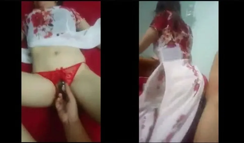 Trả bài chị áo dài với quần lót dây ngọc